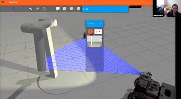 Highly customizable robot simulation